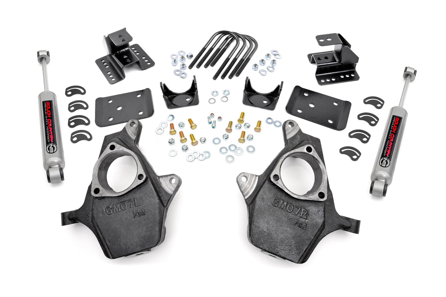 1999-2006 Chevrolet Silverado 1500 Lowering Kit - 2 Inch FR - 4 Inch RR - Chevy/GMC 1500 (99-06 & Classic) - 722.2