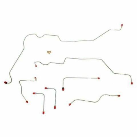 1969 AMC Rambler Front Brake Line Kit Power Disc Brake 7 Piece Set - JKT6901SS