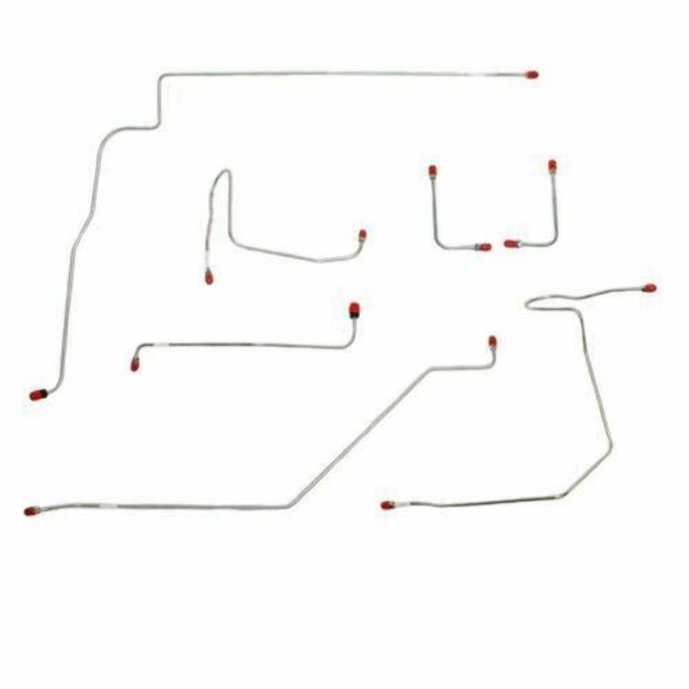 1970 AMC Rebel Front Brake Line Kit Power Disc Brake 7 Piece Set - JKT7011OM - Front Lines Car Part People