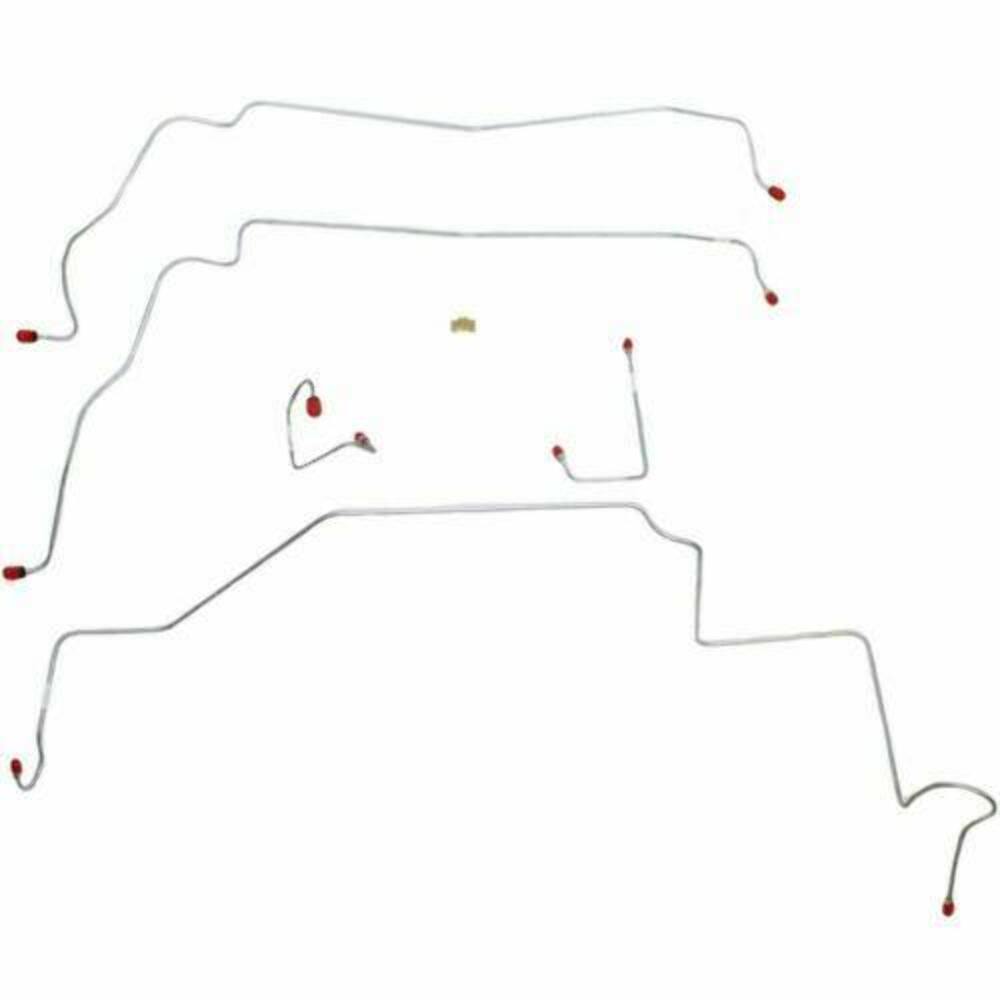 1971-74 AMC Javelin Front Brake Line Kit Power Disc Brake Steel - JKT7101OM - Front Lines Car Part People