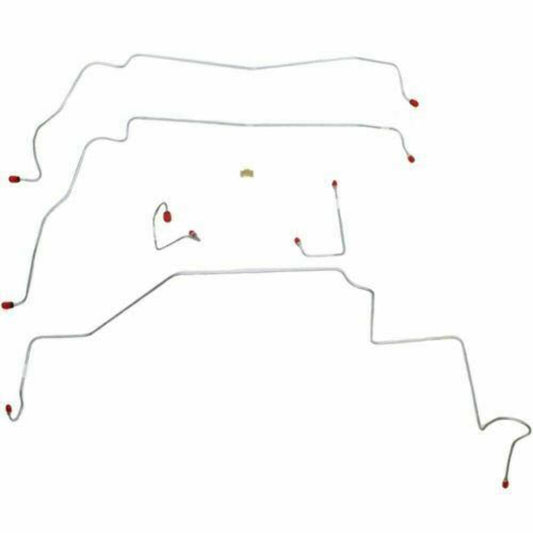 1971-74 AMC Javelin Front Brake Line Kit Power Disc Brake Steel - JKT7101OM - Front Lines Car Part People