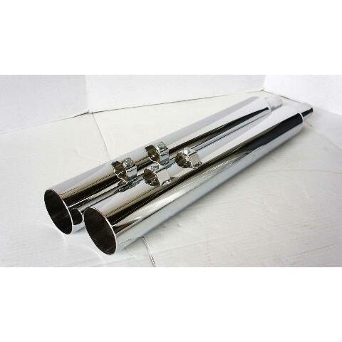 95-16 Harley Electra Glide Straight Cut Slip On Muffler 2 Baffle