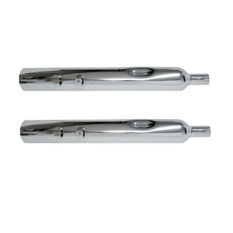 95-16 Harley Davidson Straight Cut Slip On Full Boar Motorcycle Muffler 2.5 Baf