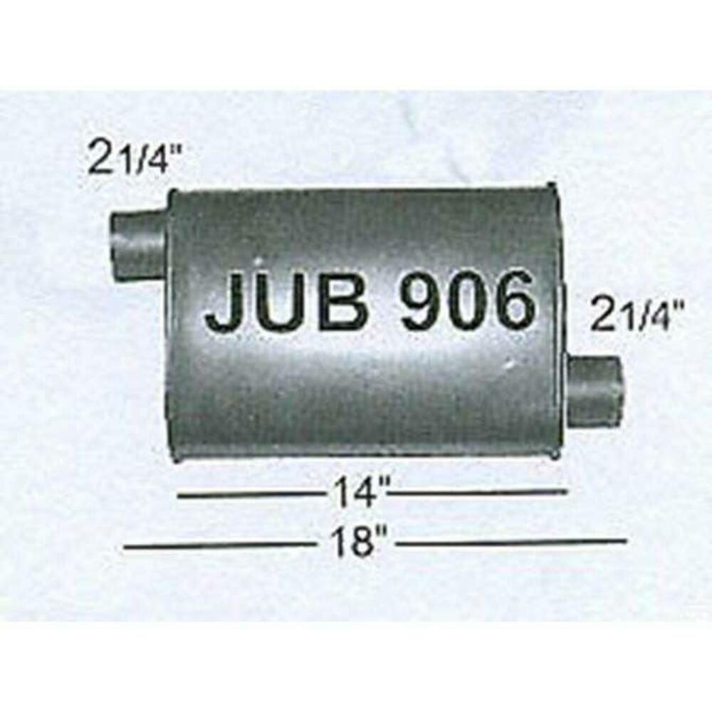 Jones Flow Pack, Turbine and Turbo Muffler 4x 9x 14 2.25 Offset IN/OUT JUB906