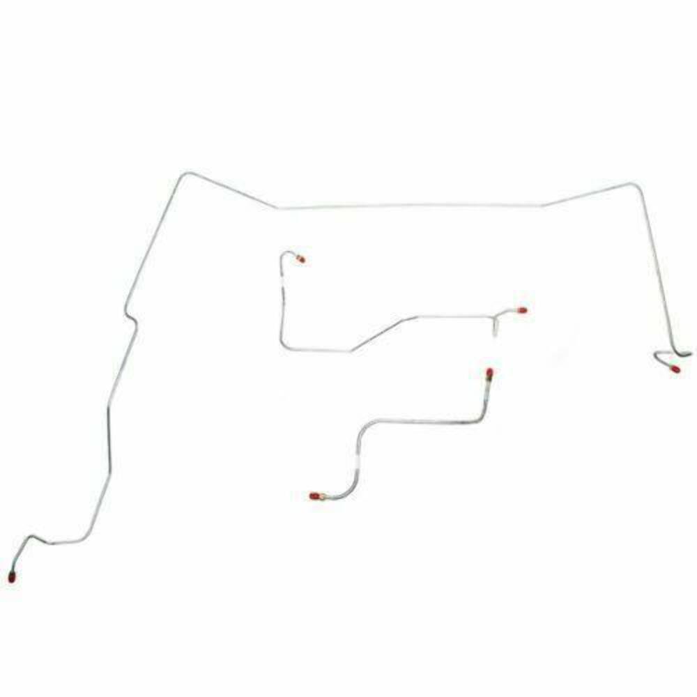 1965 Plymouth Fury Front Brake Line Kit Power Drum Brake Steel - KKT6502OM