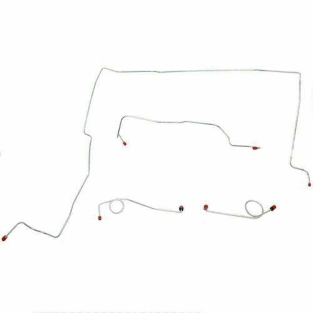 1967-68 Plymouth Fury Front Brake Line Kit Manual Disc Brakes 5 Piece KKT6701OM - Front Lines Car Part People
