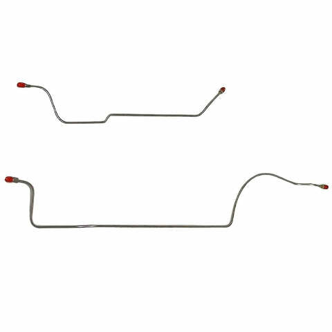 1966-69 Plymouth Fury Rear Brake Line Kit 8-3/4" Axle Stainless KRA6702SS