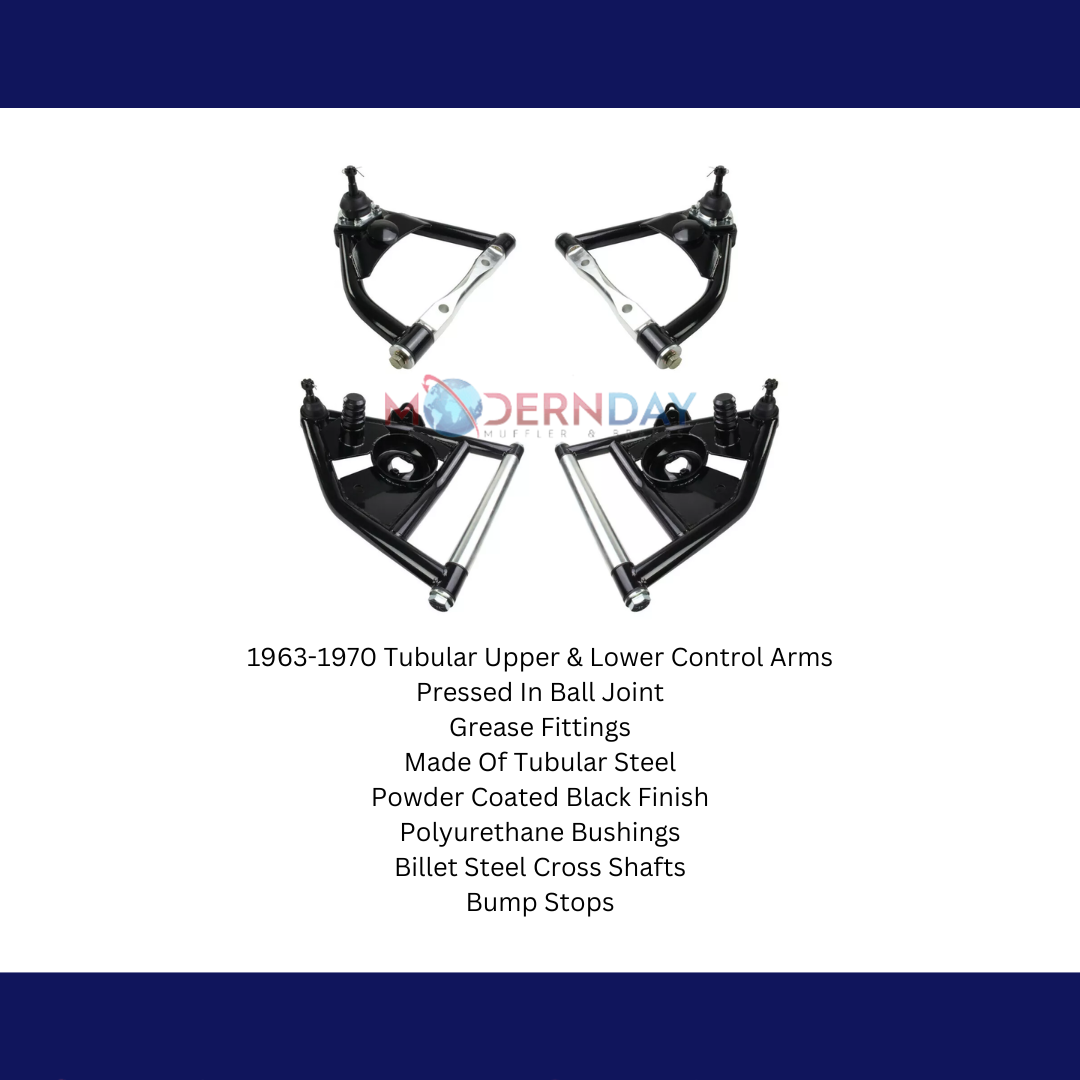 Fits 1963-1970 Chevrolet C10 2WD Tubular Upper & Lower Control Arms LCAUCA6370