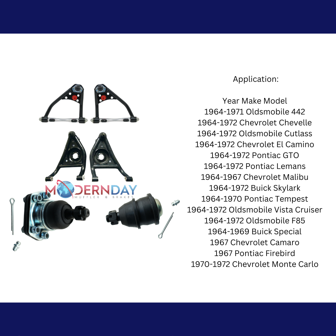 Fits 1967-1969 Camaro/Firebird Upper & Lower Tubular Control Arms UCALCA6769