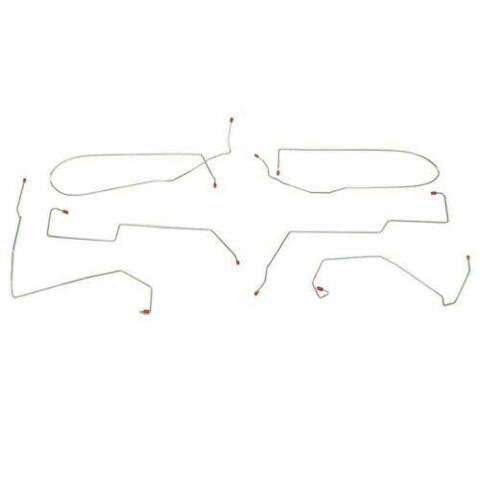 2000-07 Ford Focus Intermediate Brake Line No ABS Drum Brake Steel LIN0003OM