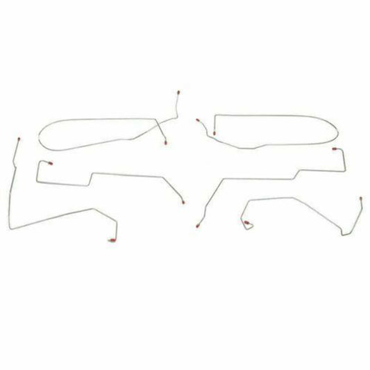 Intermediate Brake Line For 00-07 Ford Focus Rear Drum Brakes No Traction Contro - Intermediate Lines Car Part People