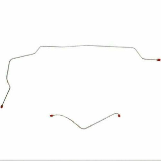 1964-65 Ford Falcon Front Brake Line Kit with Standard Brake Stainless LKT6301SS - Front Lines Car Part People