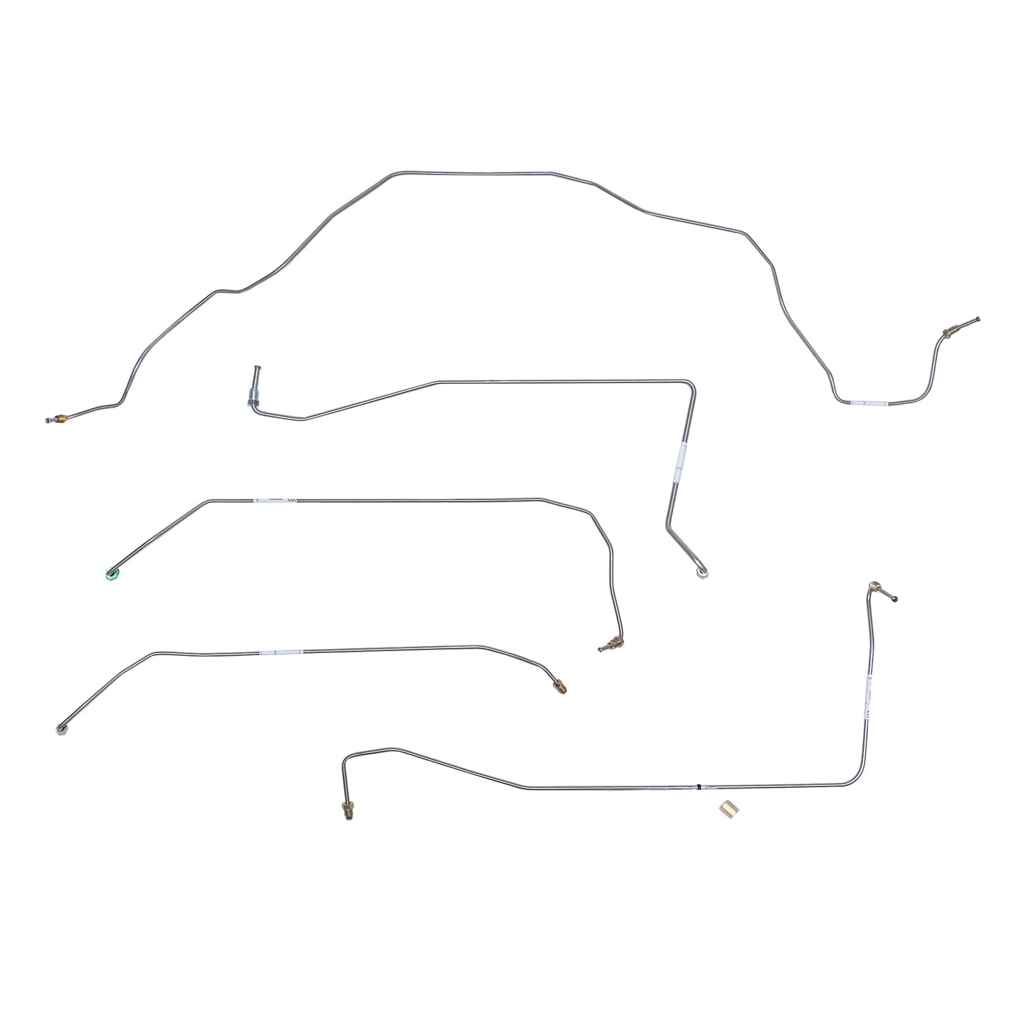 95-97 Lincoln Town Car Front Brake Line Kit w/ Traction Control Steel-LKT9501OM