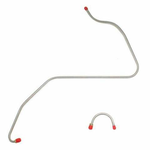 1960-61 Ford Falcon Pump to Carburetor Fuel Line 6cyl 1 BBL 2 Steel - LPC6001SS