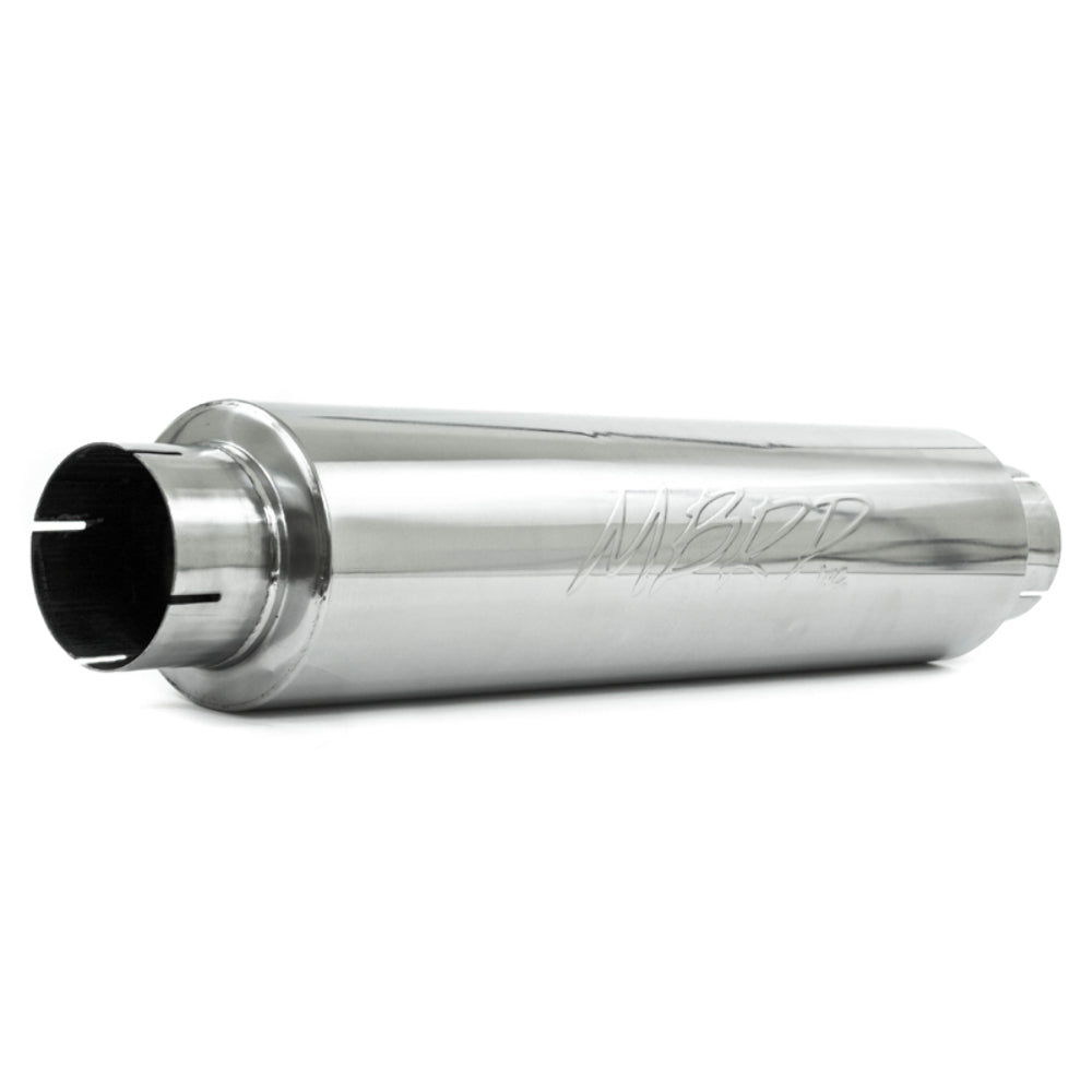 4" inlet/outlet; Quiet tone muffler; 24" body; 6" dia.; 30" overall; T304-M1004 - Performance Mufflers Car Part People