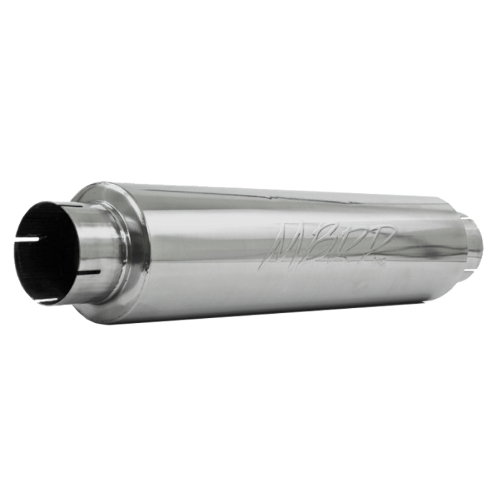 4" inlet/outlet; Quiet tone muffler; 24" body; 6" dia.; 30" overall; T304-M1004 - Performance Mufflers Car Part People
