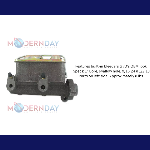 Fits Mid-70's GM Style Cast Iron Master Cylinder MC7074