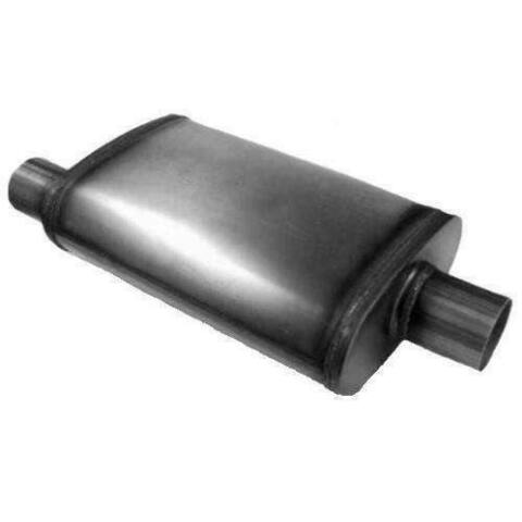 Jones Exhaust 4 x 9 x 18 Universal Max Flow Offset Muffler 2.25 In/Out MF125 Open Box
