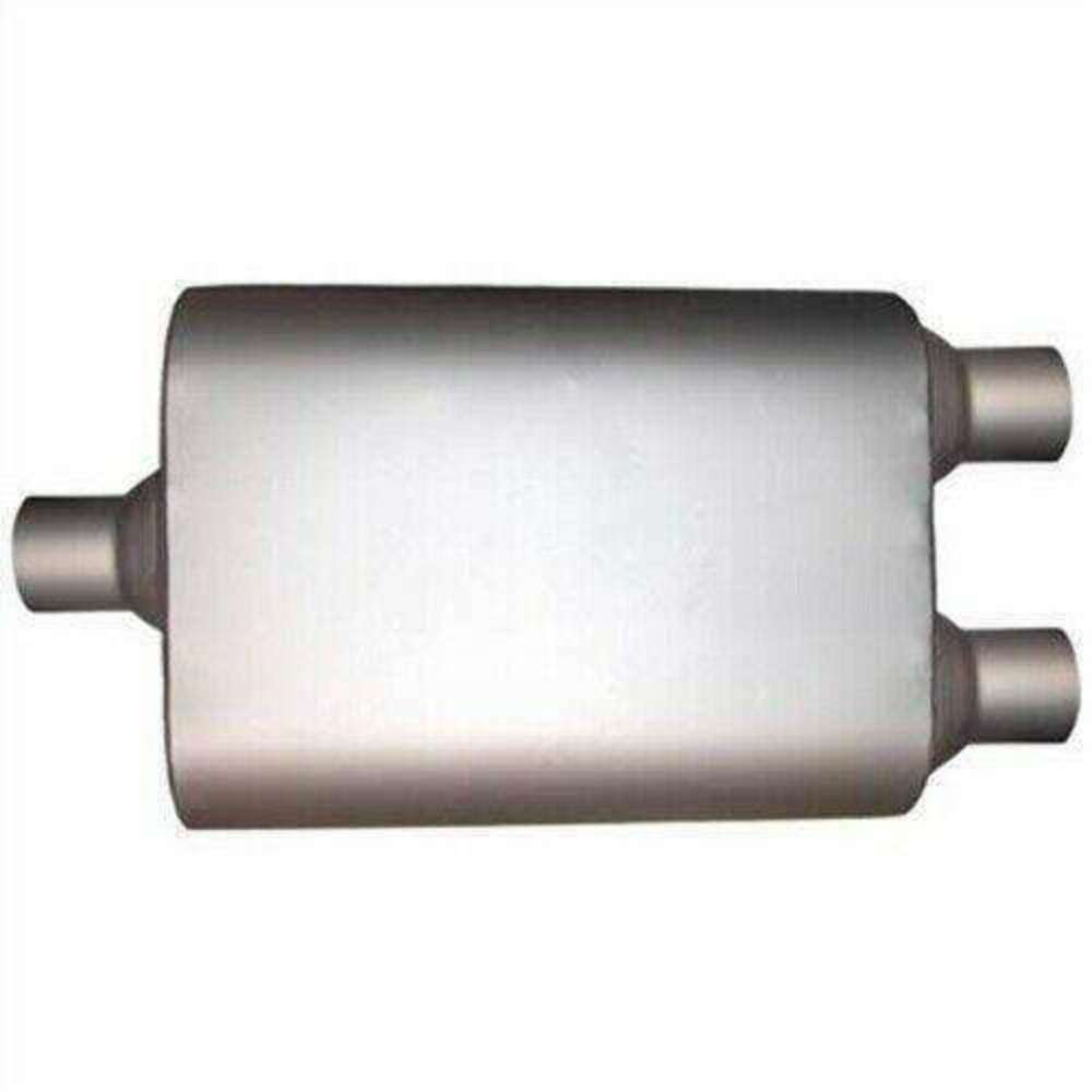 Jones Exhaust Universal l Max Flow 5 x 8 x 18 Oval Muffler 2.5 In/Dual Out M - Performance Mufflers Car Part People