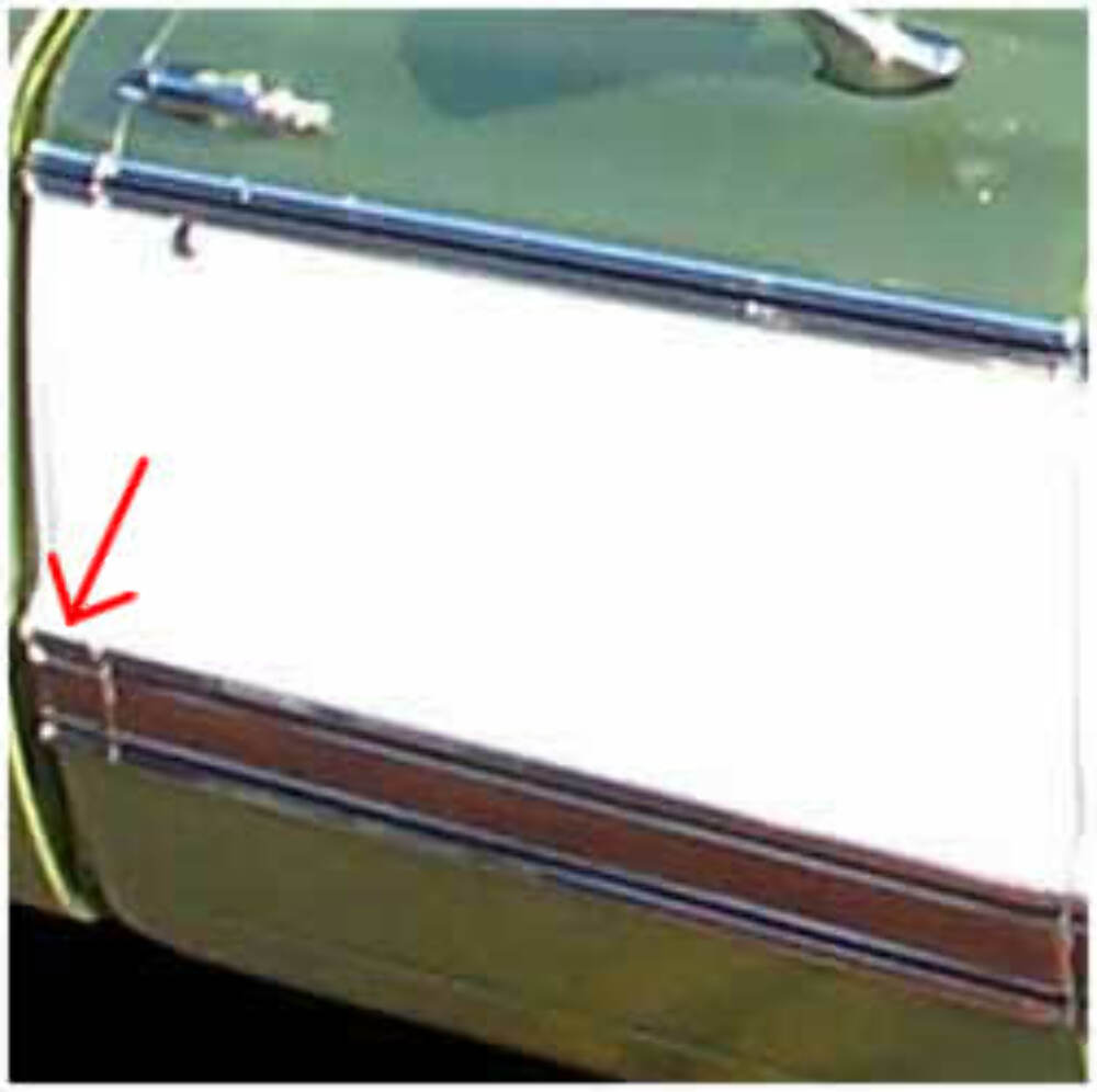 Fits 1969-1972 Chevrolet Blazer; Cab Molding - Lower - Black MFB70RH