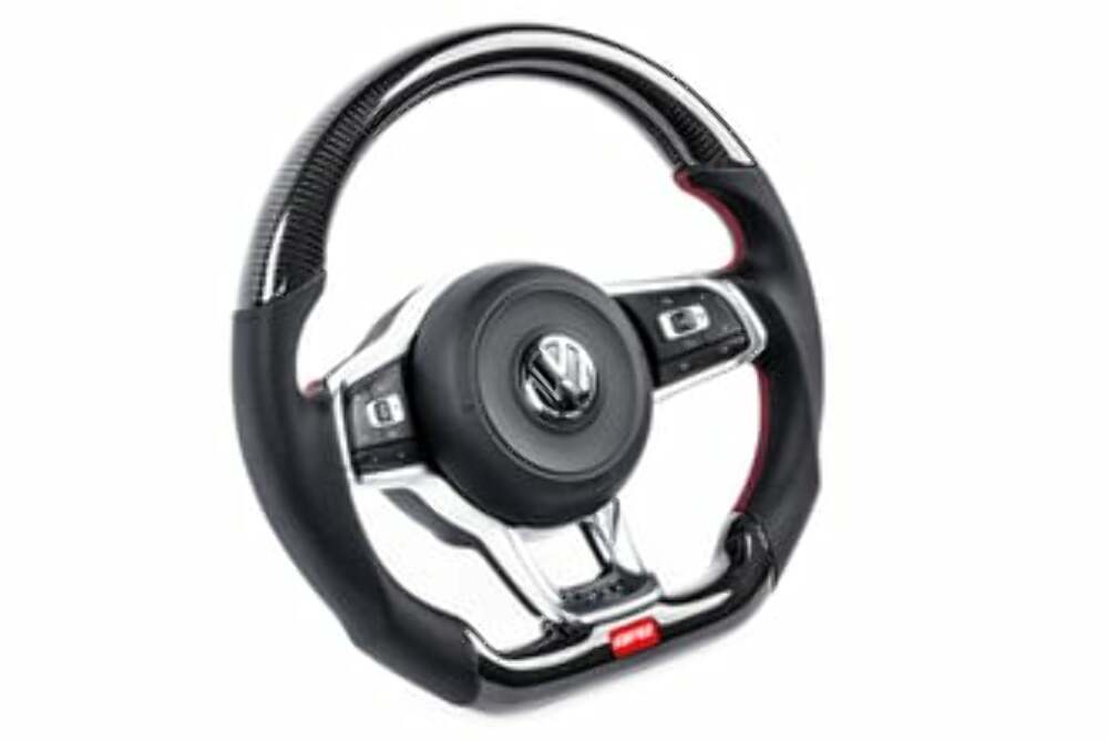 Fits 2015-19 Golf R Volkswagen Steering Wheel-Carbon Fiber &Leather MS100201