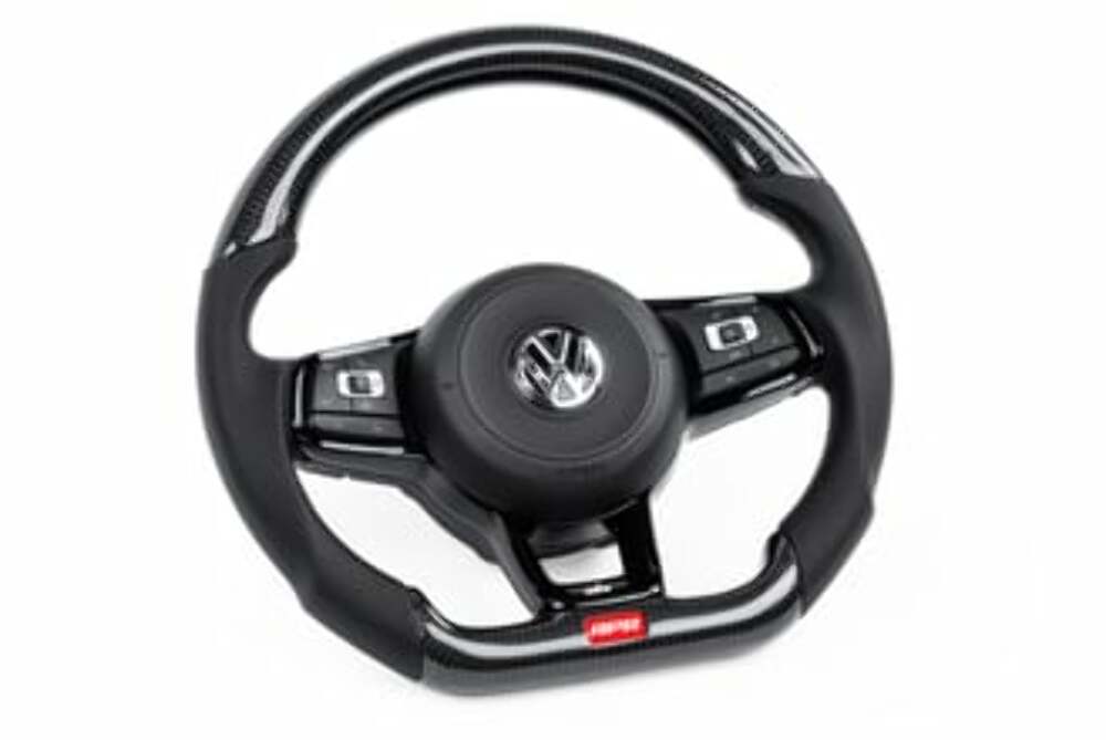 Fits 2015-2019 Golf R Volkswagen Steering Wheel-Carbon Fiber & Leather MS100206