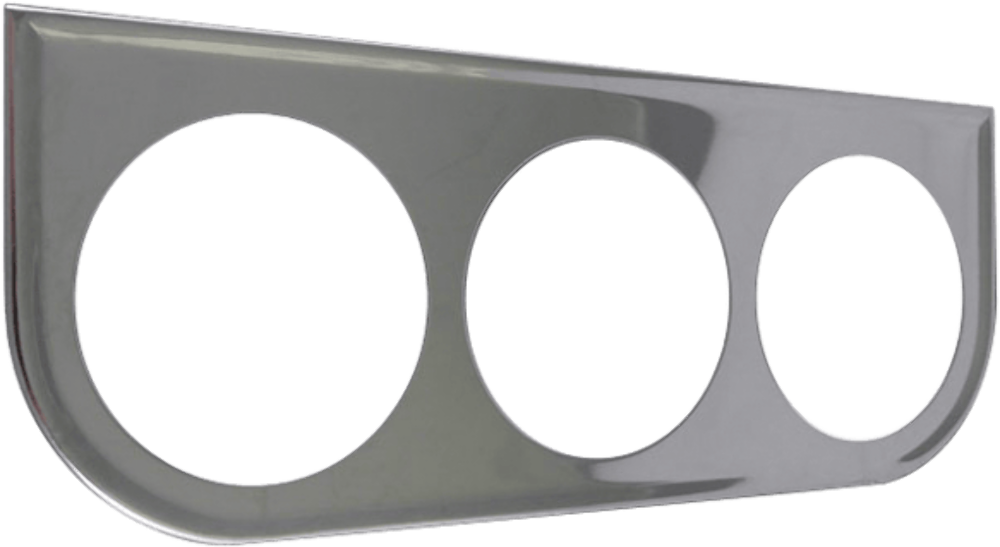Chrome Under Dash Panel / 3-Hole MT56