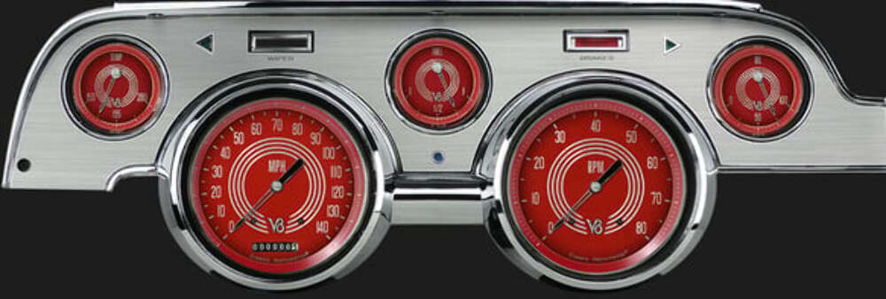 V8 Red Steelie 1967-68 Mustang MU67V8RSBA