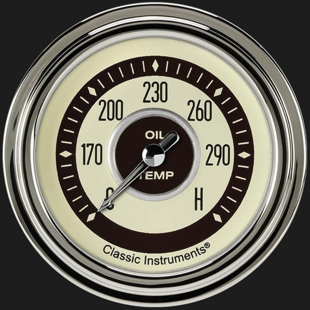 Nostalgia VT 2 5/8" Oil Temperature Gauge NT328SLC