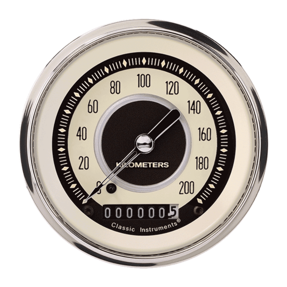 Nostalgia VT 3 3/8" Speedometer NT59SHC