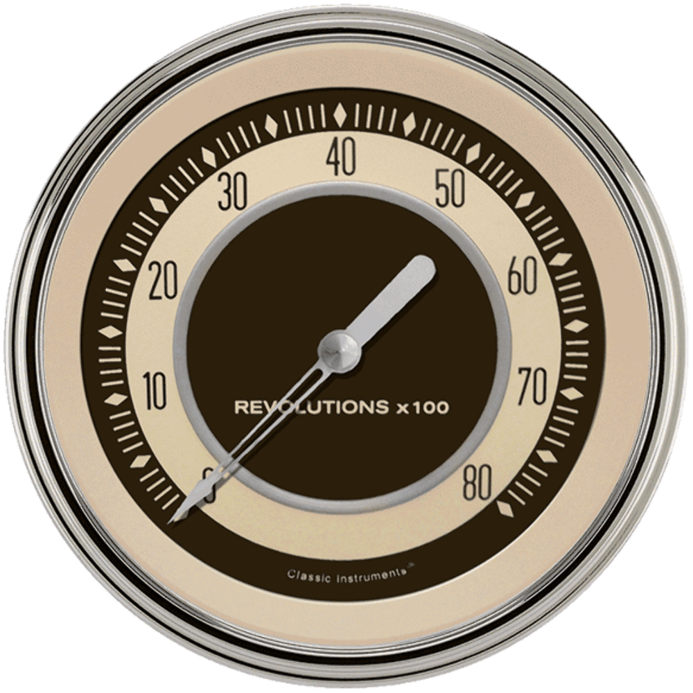 Nostalgia VT 4 5/8" Tachometer NT71SLC