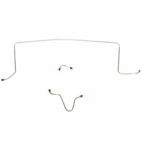 1961 Pontiac Catalina Front Brake Line Kit Power Brakes Stainless - PKT6102SS