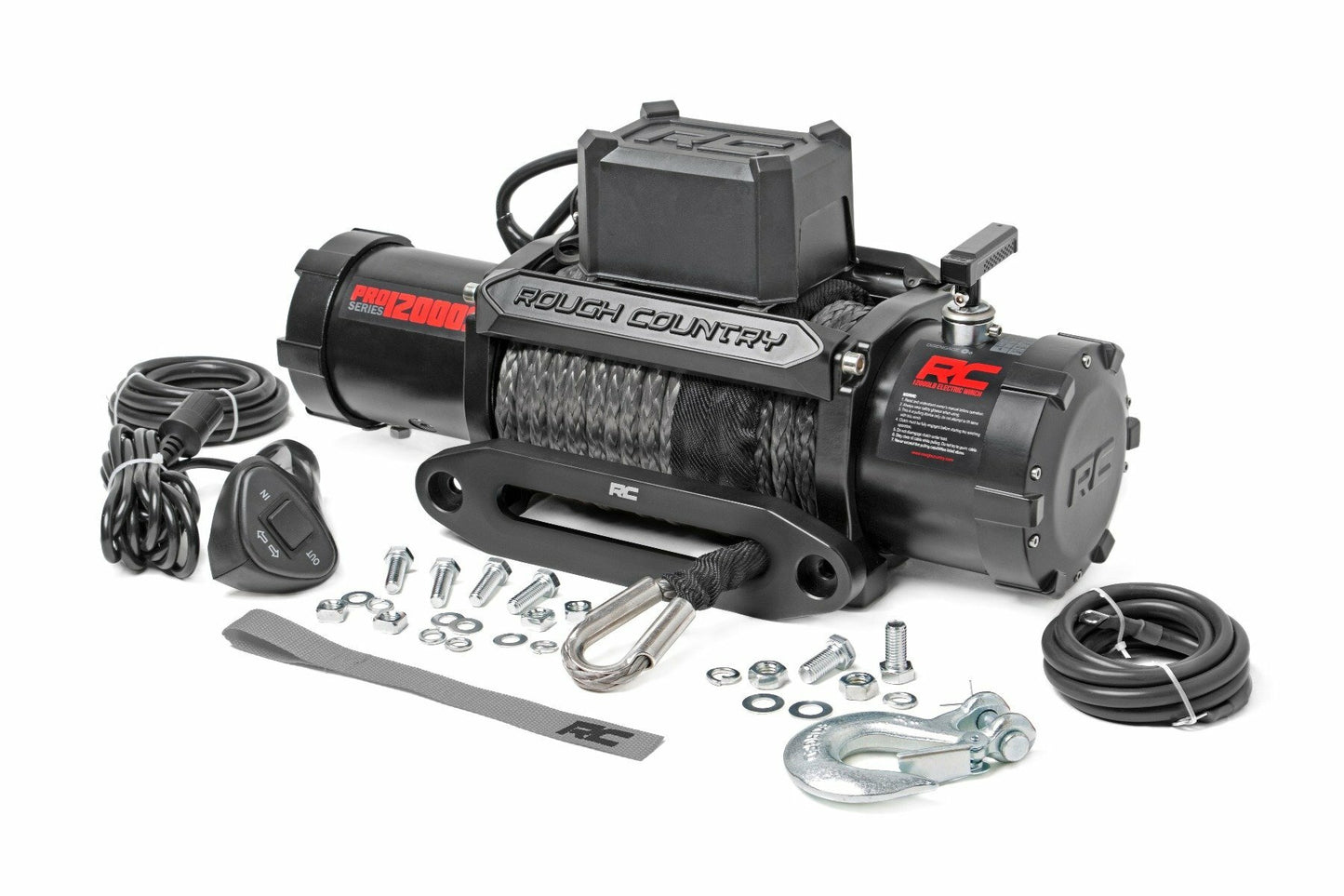 12000-Lb Pro Series Winch; Synthetic Rope PRO12000S