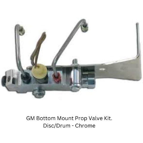 GM Bottom Mount Prop Valve Kit. Disc/Drum - Chrome PV2CK-2BM