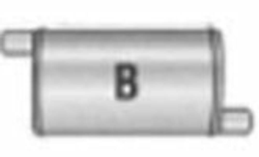 Jones Exhaust Q413B Quiet Tone Muffler 2.25 Inlet, 2.25 Outlet