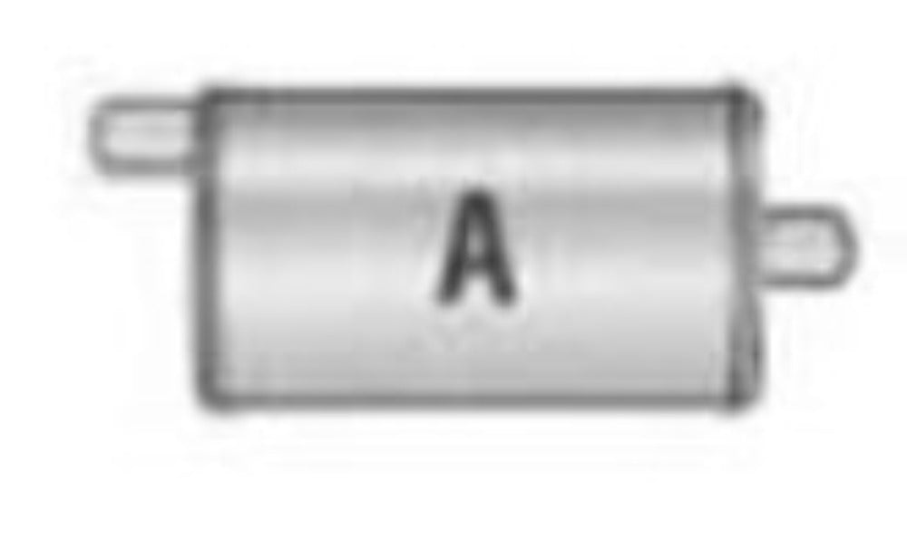 Jones Exhaust Q414A Quiet Tone Muffler 2.5 Inlet, 2.5 Outlet