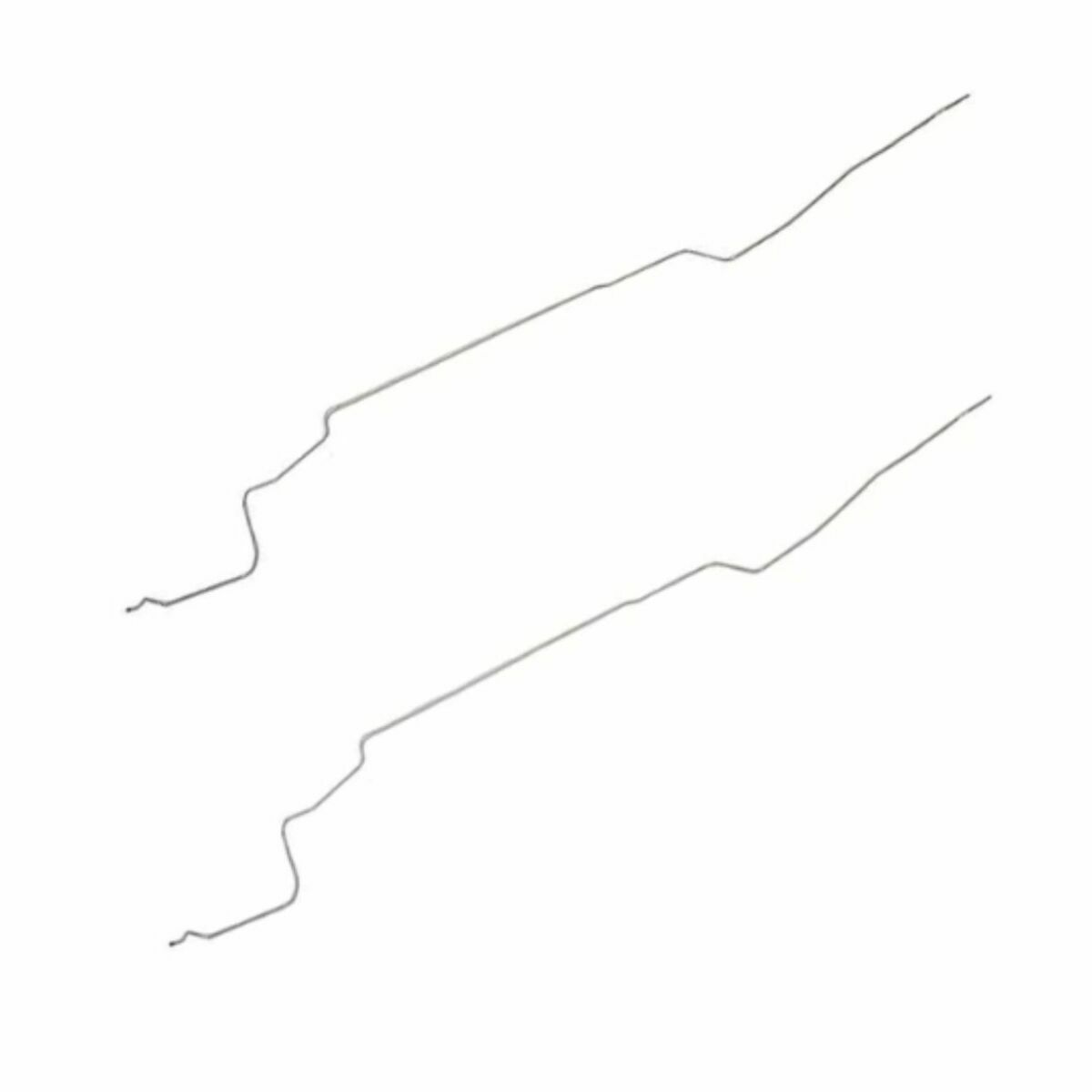 Fits 68-69 Mopar B-Body Main & Return Fuel Line; Stainless-RFK0001SS - Pre-Bent Fuel Lines Car Part People