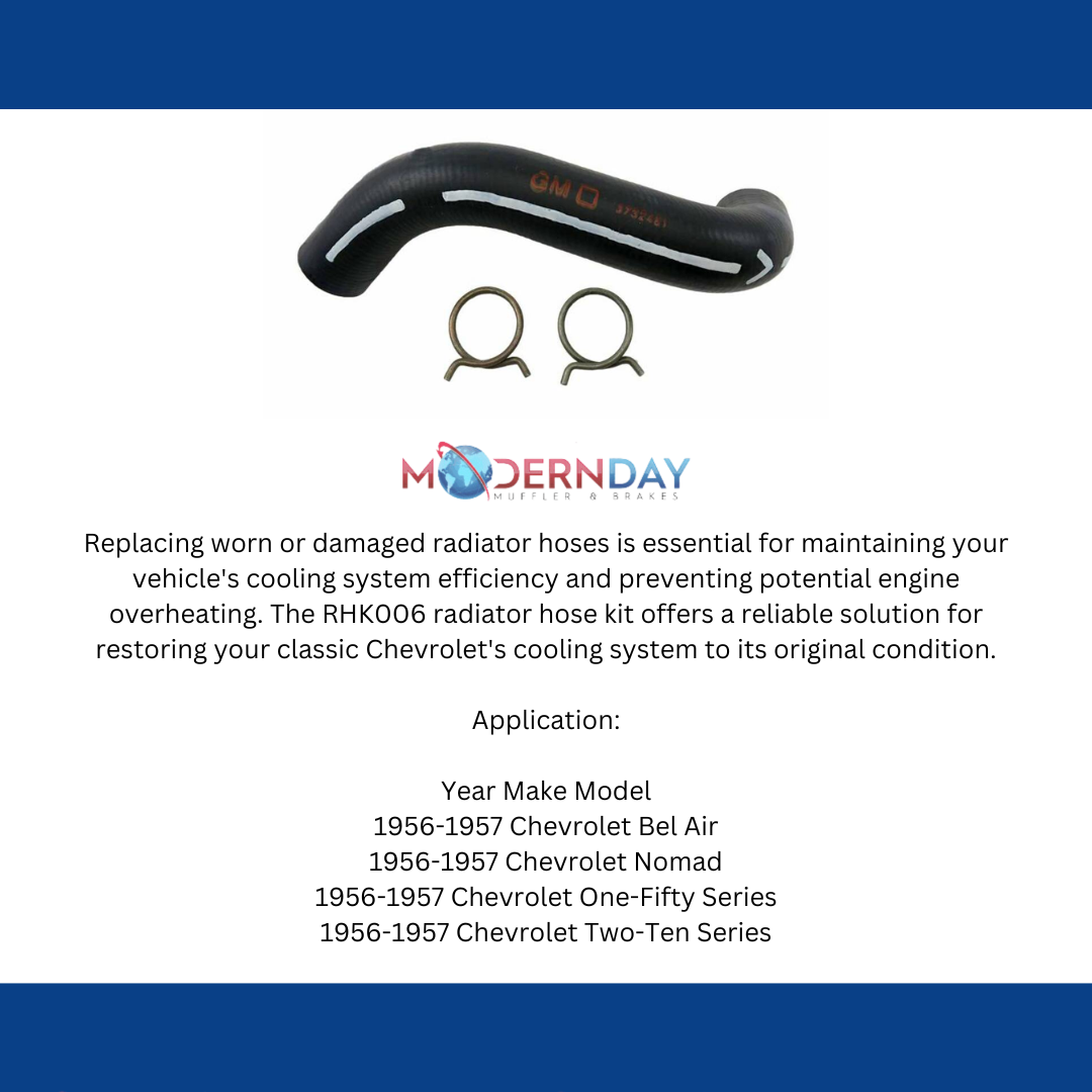 Fits 1956-1957 Chevrolet Full Size Radiator Hose Kits RHK006