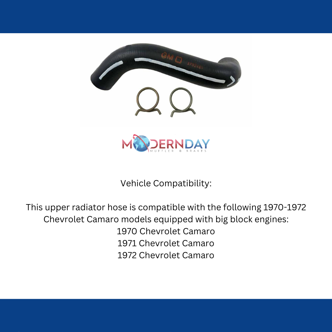 Fits 1970 - 1972 Chevrolet Camaro Radiator Hose Kits RHK207