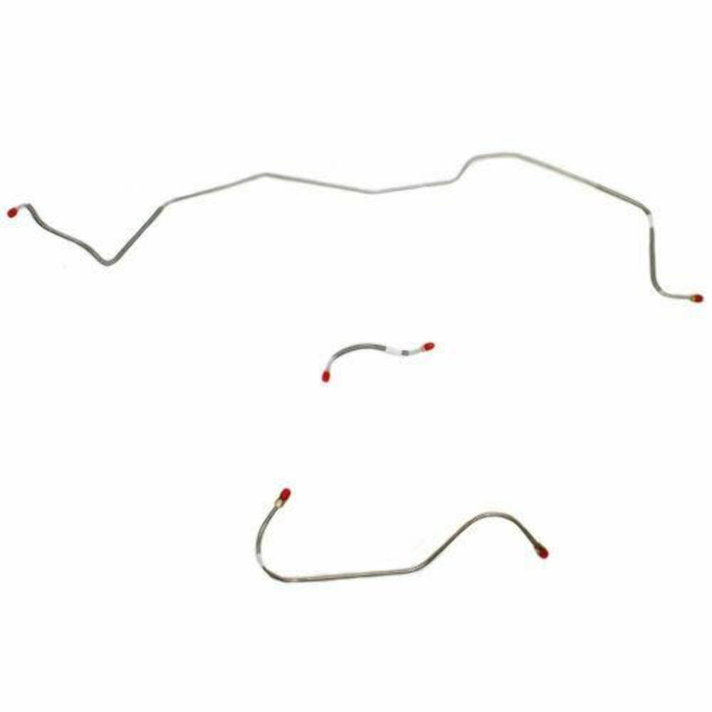 1962-64 Dodge Polara Front Brake Line Kit Power Brakes Stainless - RKT6402SS
