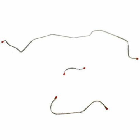 1962-64 Dodge Polara Front Brake Line Kit Power Brakes Stainless - RKT6402SS