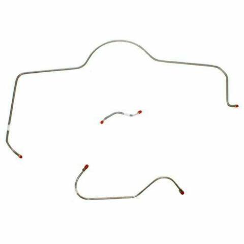 1965 Dodge Coronet Front Brake Line Kit Power Brakes 3 Set Steel - RKT6502OM