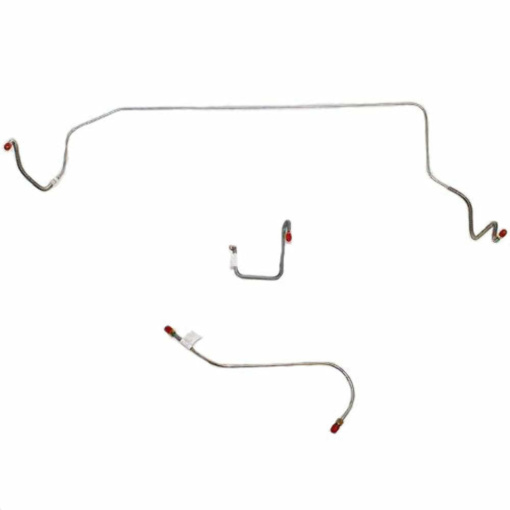1966 Dodge Coronet Front Brake Line Kit Power Brakes Steel - RKT6604OM