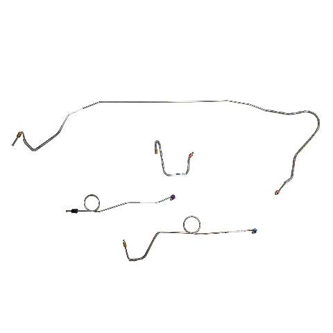 1967 Dodge Coronet Front Brake Line Kit Standard Brakes Stainless RKT6702SS
