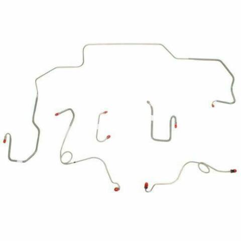 1968-70 Dodge Coronet Front Brake Line Kit Power Disc Brakes Stainless RKT6803SS