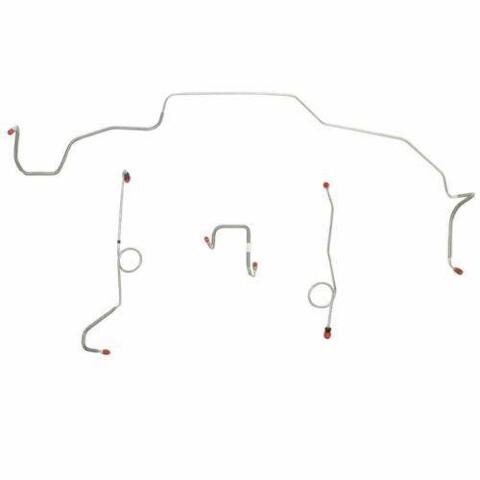 1968-70 Dodge Coronet Front Brake Line Kit Drum Brakes 4 Piece - RKT6804SS