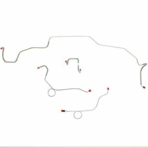 1968-70 Dodge Coronet Front Brake Line Kit Power Disc Brakes Steel - RKT6806OM