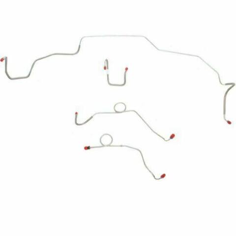 1968-70 Dodge Coronet Front Brake Line Kit Power Disc Brakes Stainless RKT6806SS