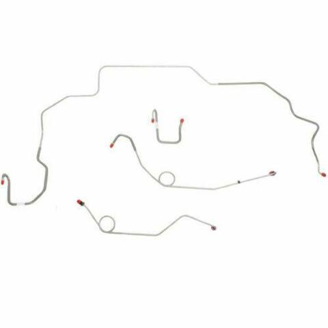 1968-70 Dodge Coronet Front Brake Line Kit Power Drum Brakes Stainless RKT6807SS
