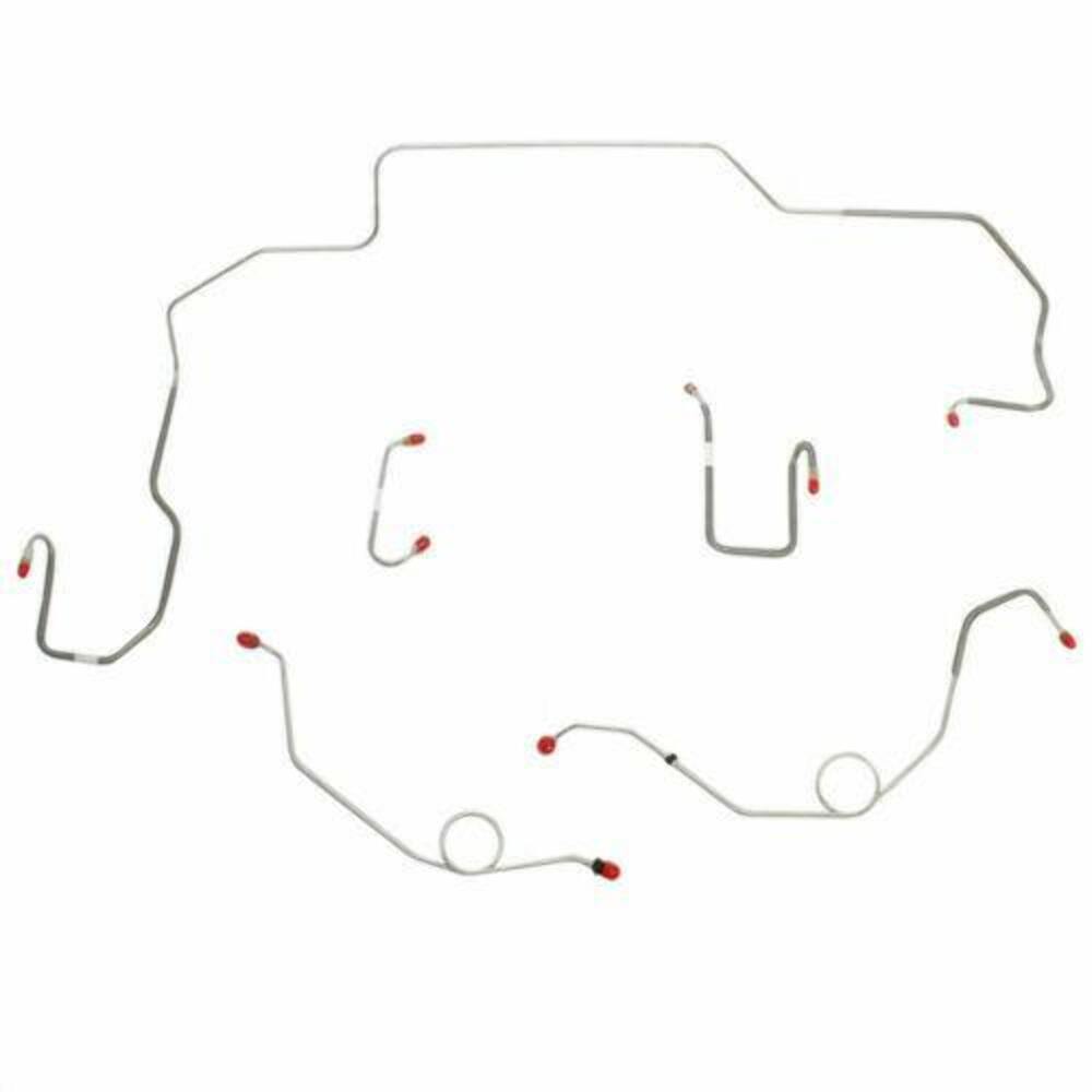 1968-70 Dodge Coronet Front Brake Line Kit Power Disc Brakes Steel - RKT6810OM - Front Lines Car Part People